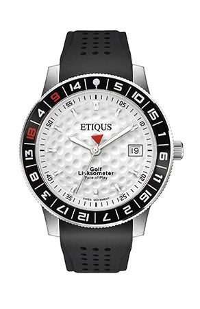 ETIQUS SPORT TOUR with Summer White Dial and Black Silicone Strap