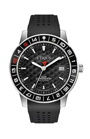 ETIQUS SPORT TOUR with Night Black Dial and Black Silicone Strap