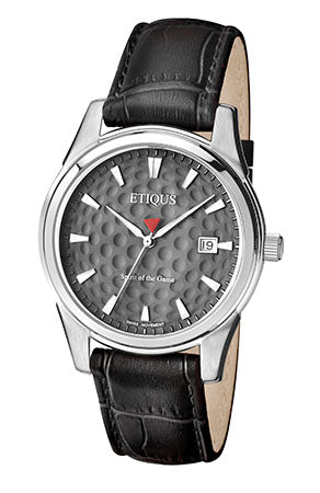ETIQUS CLASSIC TOUR with Auld Grey Dial and Black Leather Strap