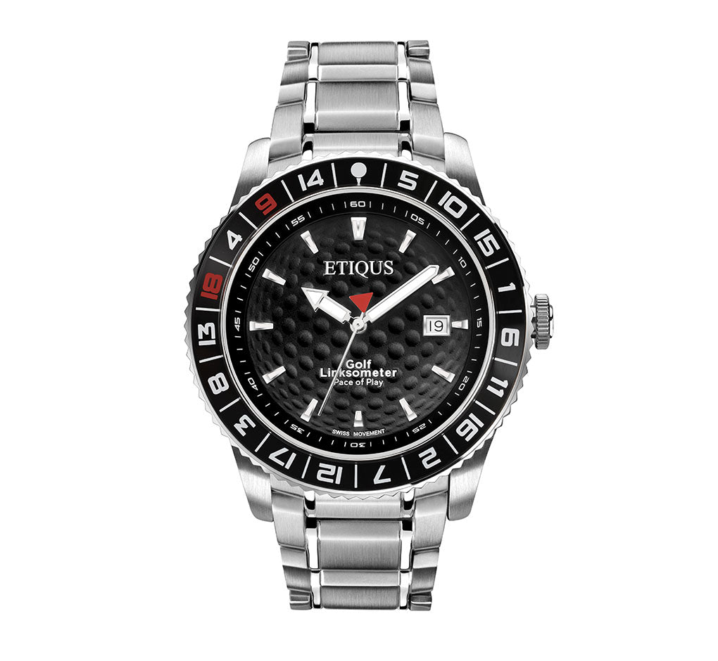 ETIQUS SPORT PRO with Night Black Dial and Stainless Steel Bracelet