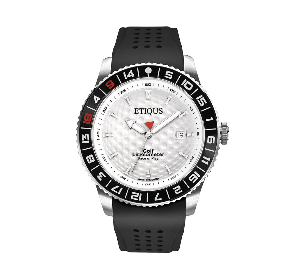 ETIQUS SPORT PRO with Summer White Dial and Black Silicone Strap