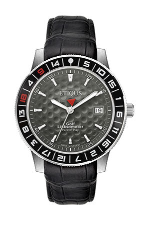 ETIQUS SPORT TOUR with Auld Grey Dial and Black Leather Strap