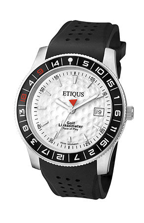 ETIQUS SPORT TOUR with Summer White Dial and Black Silicone Strap