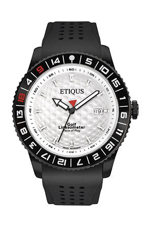 ETIQUS SPORT PRO IONIC with Summer White Dial and Black Silicone Strap