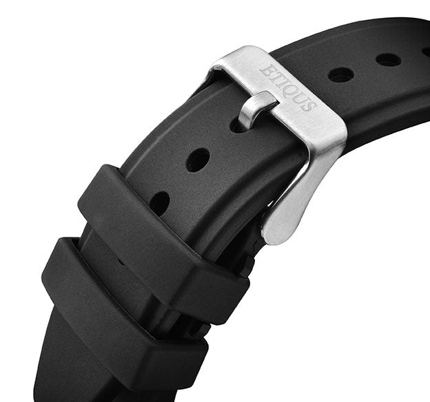Etiqus Sport Pro Black Silicone Strap With Stainless Steel Buckle